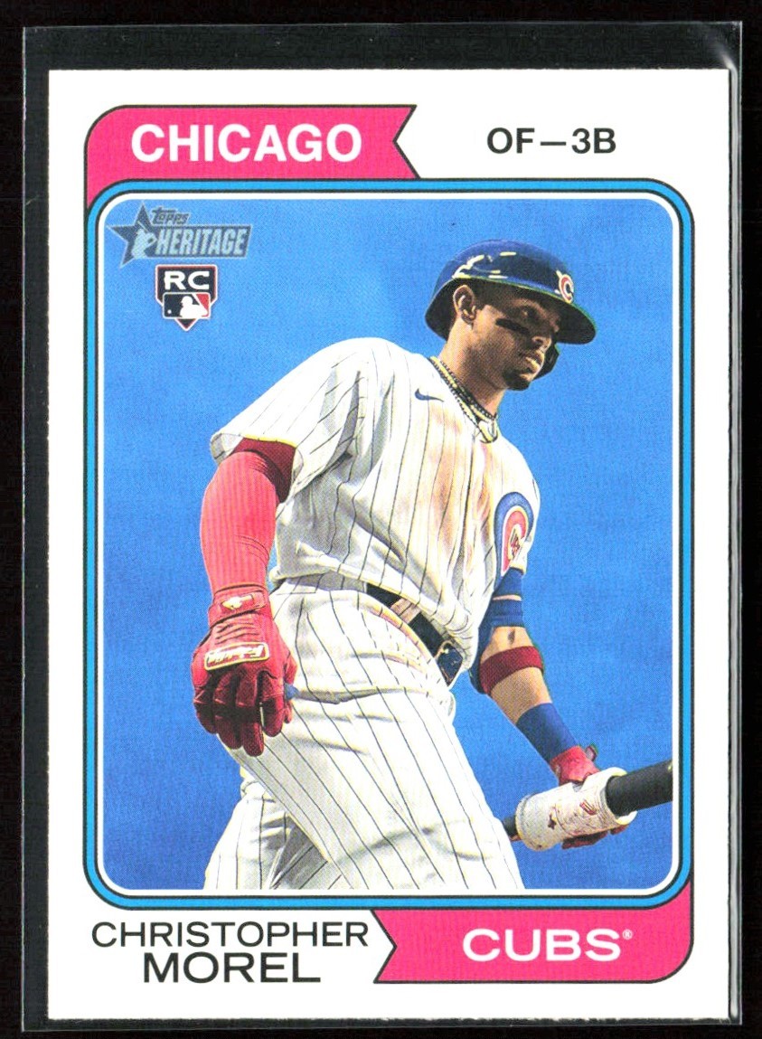 Christopher Morel 2023 Topps Heritage Image Variation RC #110 Chicago Cubs