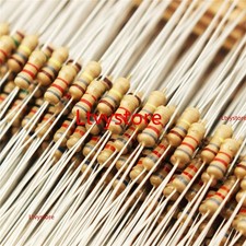 1500pcs 75 Values 1 ohm - 10M ohm 1/4W Carbon Film Resistors Assortment Kit A...