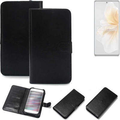 Schutz Hülle für Vivo V40 Lite 4G Wallet Case + Bumper schwarz Flipstyle Tasch