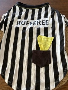 Dog Pet RUFFEREE COSTUME OUTFIT Cat SIZE MEDIUM M Halloween Dress up NWOT