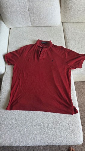 Polo by Ralph Lauren Men's Red Short Sleeve Cotton Polo Shirt
