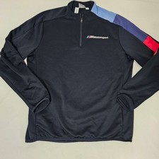 Puma BMW M Motorsport Quarter Zip Pullover Men’s Medium Black Performance Jacket