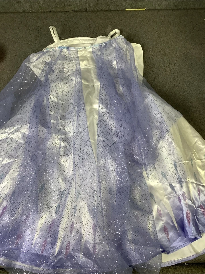 Disney Frozen Queen Elsa Deluxe Dress Up Costume by Disguise Size S 5-6 P/O - Image 3 of 3