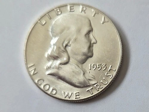 1953p Franklin Half Dollar BU