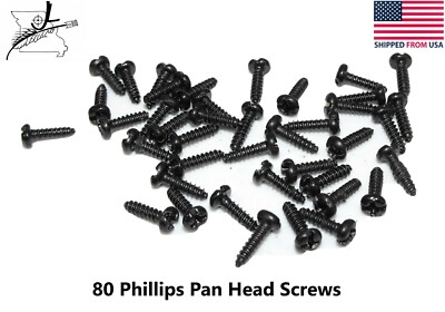 1 Oz 80 Very Small Phillips Rd Pan Head Screws .44'' Long Machine Pointed Metal 