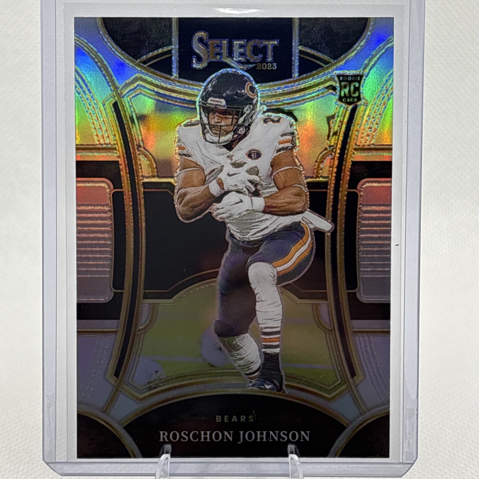 2023 Panini Select Roschon Johnson Silver Prizm Suite Level RC #417 - Bears