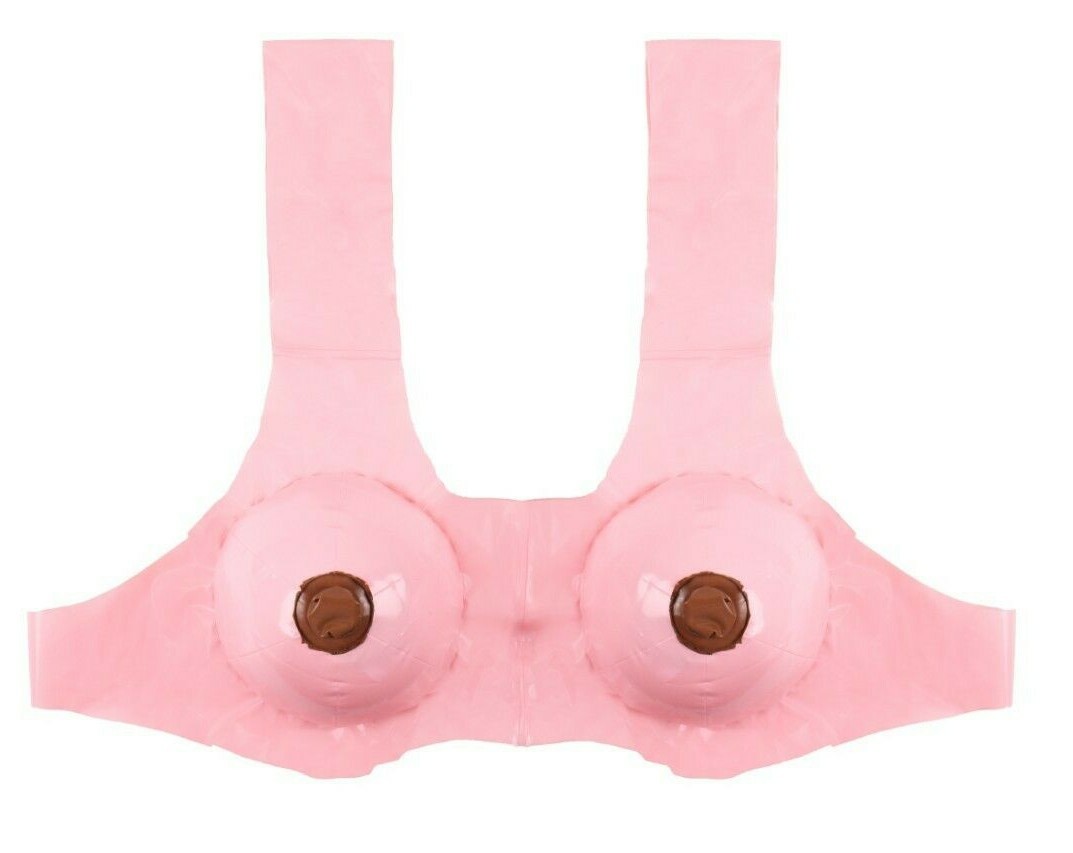 Inflatable Boobs Party Pool Novelty Strap Joke Party Fancy Dress eBay