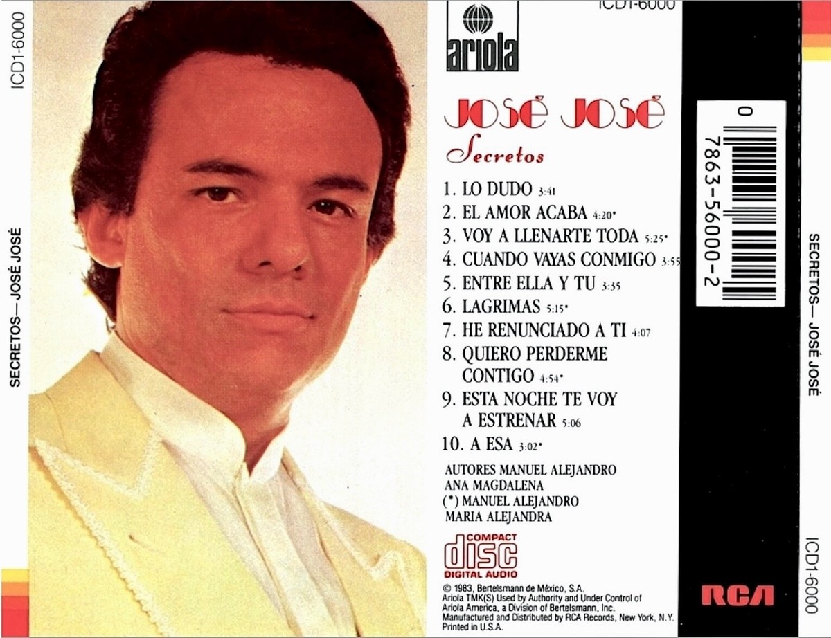 José José: Secretos 1983 (Manuel Alejandro) CD-New $39.99 | eBay