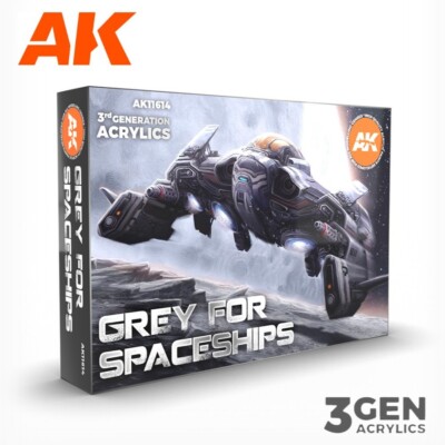 AK Interactive: Grey for Spaceships - Paint Set - AK11614
