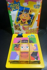 Vintage Fisher Price The Puzzle Place Cubes Blocks 1995 Julie Kiki Skye Ben TV