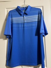 Ben Hogan Performance Herren Blau Kurzarm Polo Golf Shirt Gr-2XL