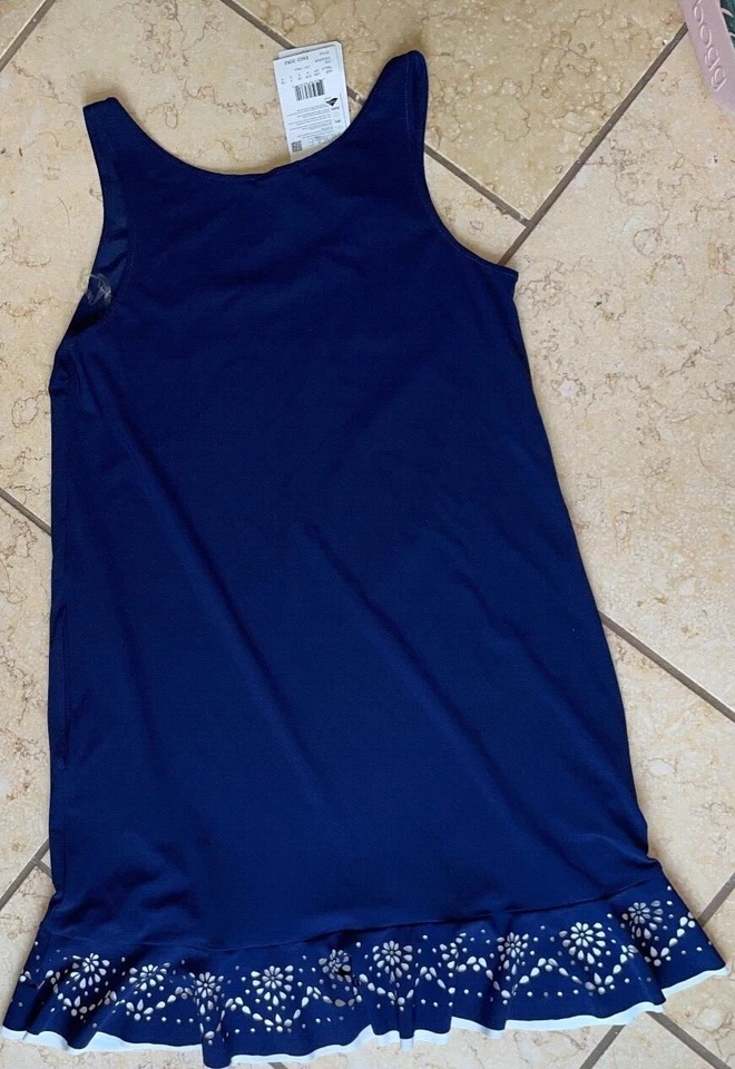 Vestido de encubrimiento Profile by GOTTEX azul marino encantado para mujer nuevo con etiquetas Foto 3 de 4