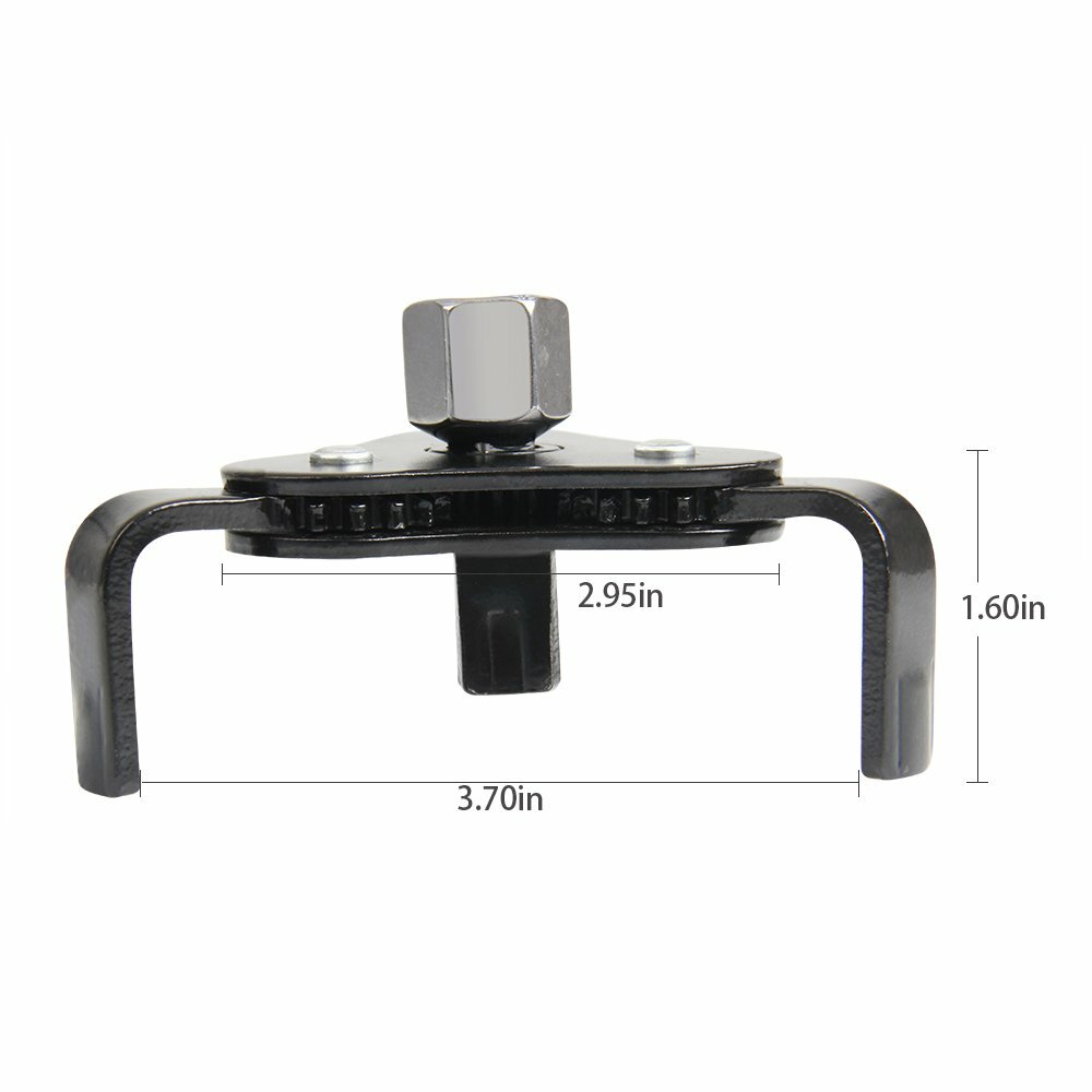 Universal Fully Adjustable Two Way Oil Filter Wrench Removal Tool for 2-3/8&rdquo;-5&rdquo;