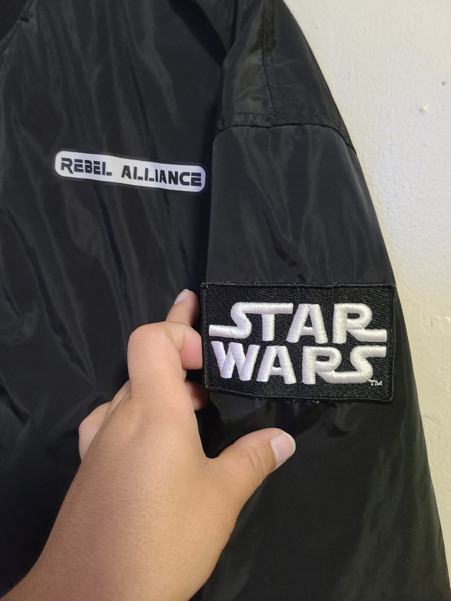 Star Wars Rebel Alliance Satin Flight J X-Wing Bomber Jacket Mens