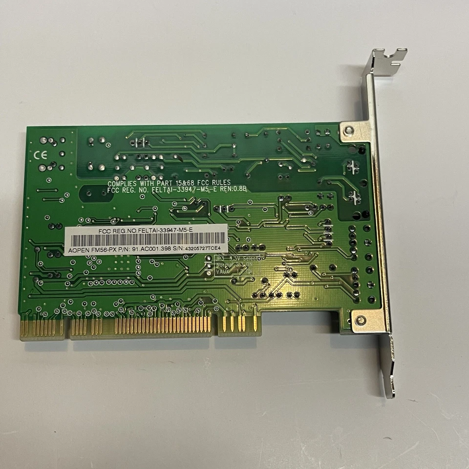 PC Fax Modem Voice Component - AOPEN FM56-PX New Damaged Box - Image 2 of 4