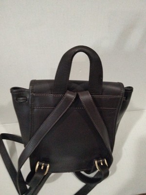 Leather Backpack dark brown made in Korea #101-78 Leather Backpack Dark Brown Made In Korea # 101-78 | eBay main image 2