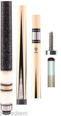 McDermott Star Cue S25 White Pearl - Free 1x1 Hard Case & FREE SHIP