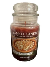 Yankee Candle "SWEET POTATO PIE" Holiday ~ Large 22 oz ~WHITE LABEL~RARE~NEW