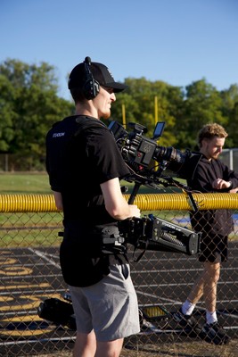 Steadicam Zephyr Stabilizer (V Mount) with Monitor, Vest, A-30 Arm, and Mount.
