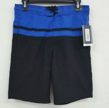 Roundtree  Yorke Blue Black Stripe Men's Swimwear NWT 49.50 Choose Size