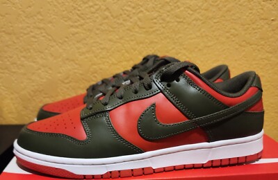 Size 9.5 - Nike Dunk Low Retro BTTYS Mystic Red/Cargo Khaki  display picture 3