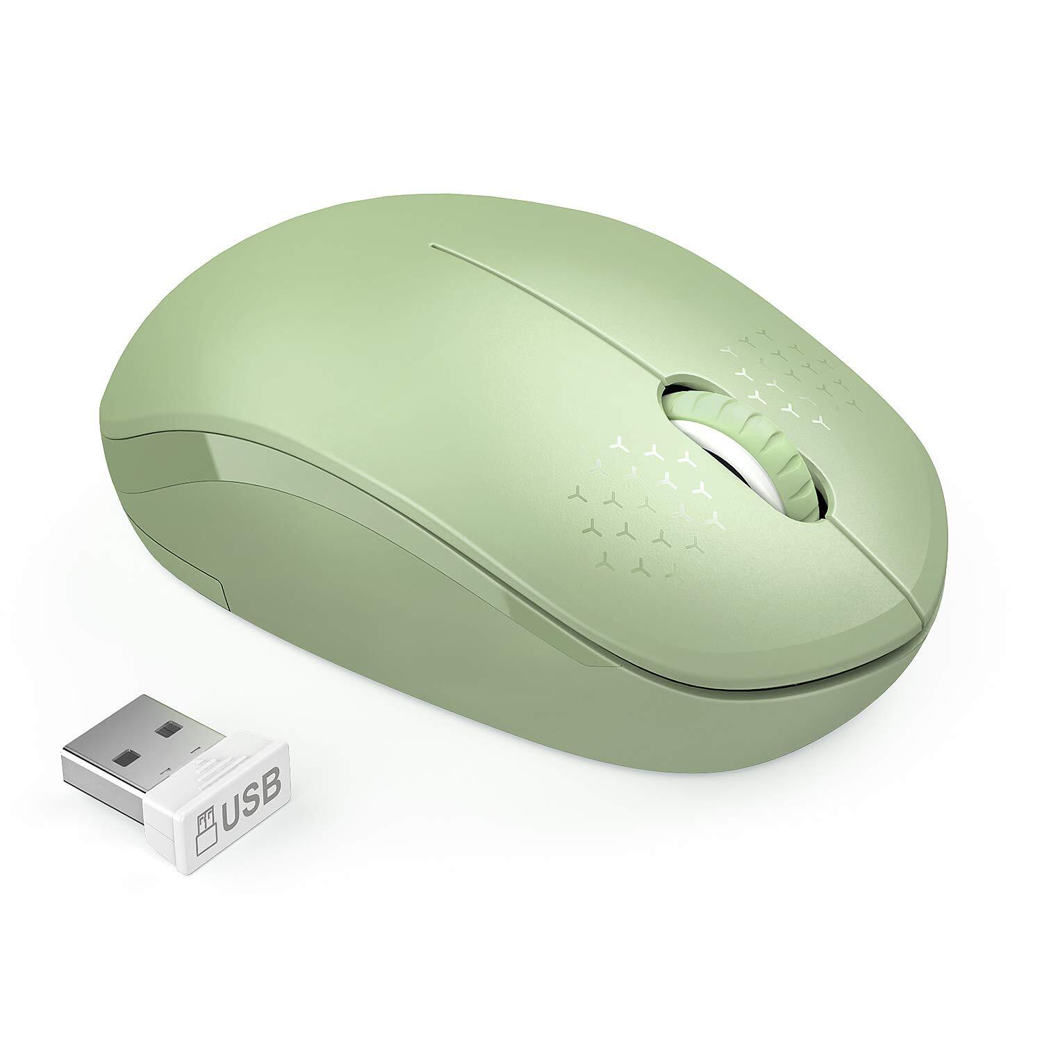 2.4G Wireless Silent Mouse with USB Receiver for Portable Computing-image