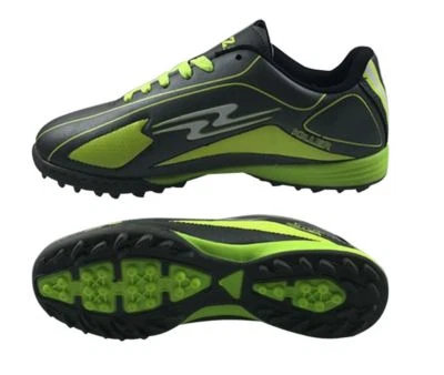 ARZA SPORTS Arza Soccer Turf Shoes Style Killer Adult Size Charcol/Green Color.