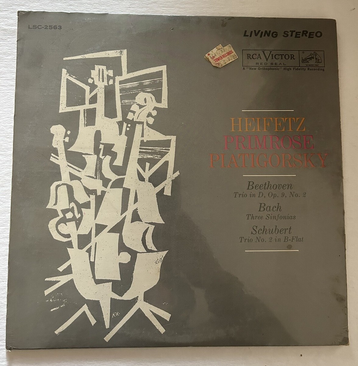米LP ヤッシャ・ハイフェッツ, ウィリ Beethoven Trio In D, Op. 9, No. 2 / Bach Sinfonias  LSC2563 RCA VICTOR RED SEAL /00260 米LP ヤッシャ・ハイフェッツ， ウィリ Beethoven Trio In D
