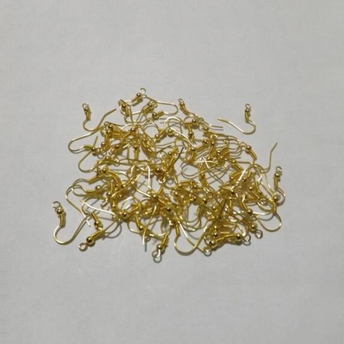 100PCS Pinch Bail Jewelry Findings Silver Bead Hook Earring Earwire For