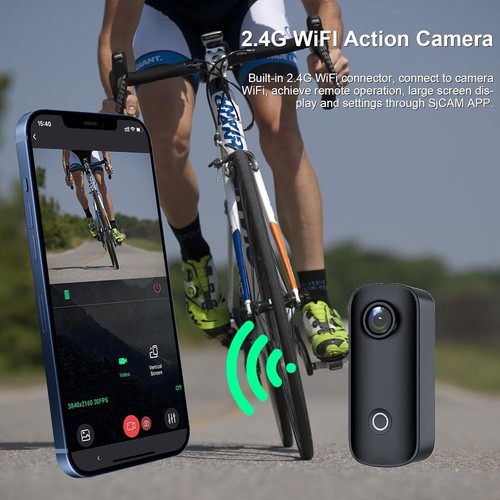 SJCAM C100+ piccola telecamera d'azione tascabile telecamera WiFi 4K30FPS - Foto 8 di 14