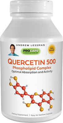 Quercetin 500-30 Capsules - 500 Mg Unique Quercetin Phospholipid Complex, Hig...