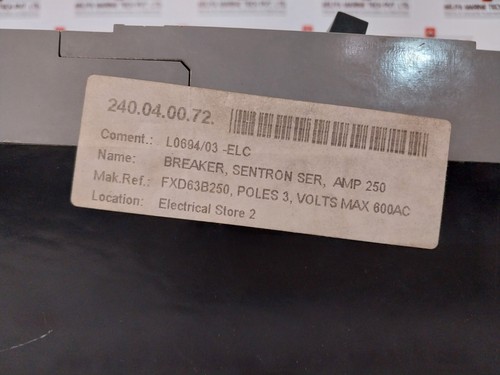 SIEMENS Fxd63b250 wyłącznik Fxd63b250 - Zdjęcie 7 z 14