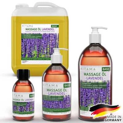 Kitama Aceite de Masaje Aceite Aroma Lavanda para Masaje Tailandés Wellness Spa Fisioterapia