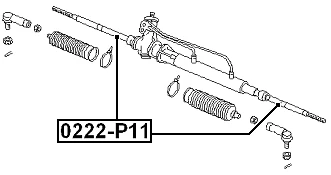 Barra de amarre interior - para Nissan Primera P11 1996-2001 OEM 48521-60Y25 Foto 2 de 3