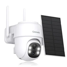 Cinnado Solar Battery Powered Wireless Home Security Camera System Outdoor Wifi