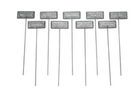 KräUterstecker Grau WäHlen Sie Aus 9 Mod. KräUterschilder Zink 480737-000-815