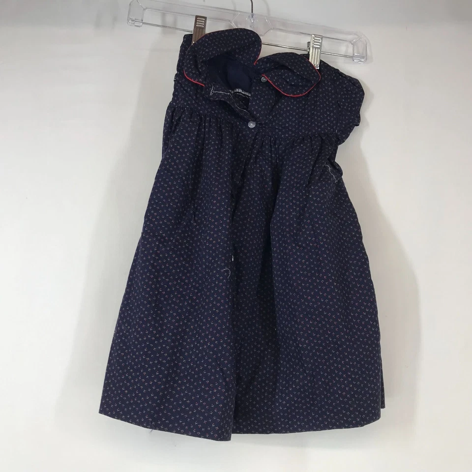 VESTIDO VINTAGE NINA'S - MENINAS 3 - AZUL FLORAL MANGA CURTA - Imagem 2 de 3