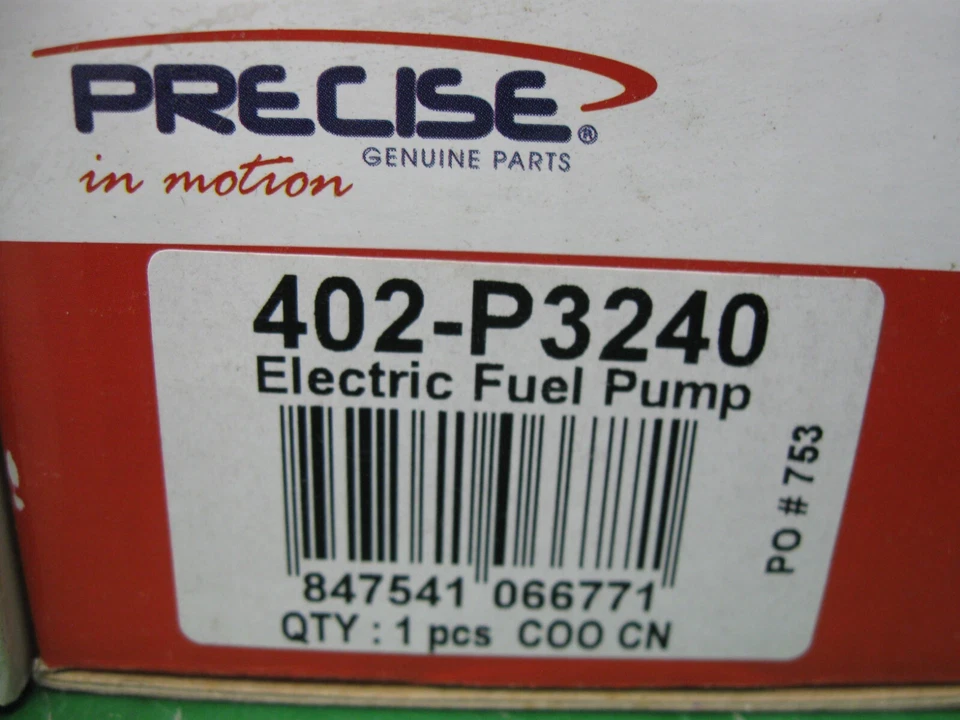 Precise 402-P3240 Electric Fuel Pump for Sonoma Camaro Corvette 2.2 2.8 5.7 New — 第 2/2 张图片