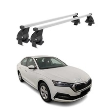 Menabo Dachträger Grundtäger für Skoda Octavia mk4 2020-2026 50kg Stahl Grau 2x