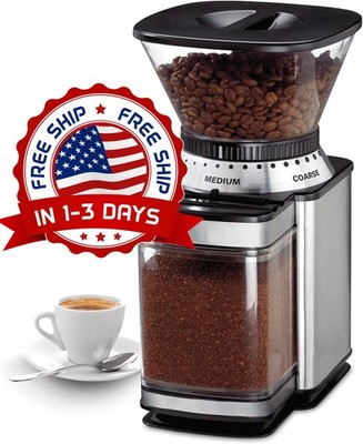 Molinillo Electrico Molino Automatico Para Cafe Espresso Moler Granos De Cafe US