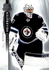 Connor Hellebuyck Winnipeg Jets NHL 2021 The Cup Upper Deck BLANK Back No Number
