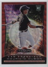 2020 Panini Chronicles Titan Ruby Wave /199 Mauricio Dubon #23 Rookie RC b4d