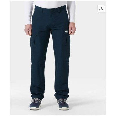 Helly Hansen HH QD Cargo Pants Navy Size 33 Quick Dry Stretch Sailing