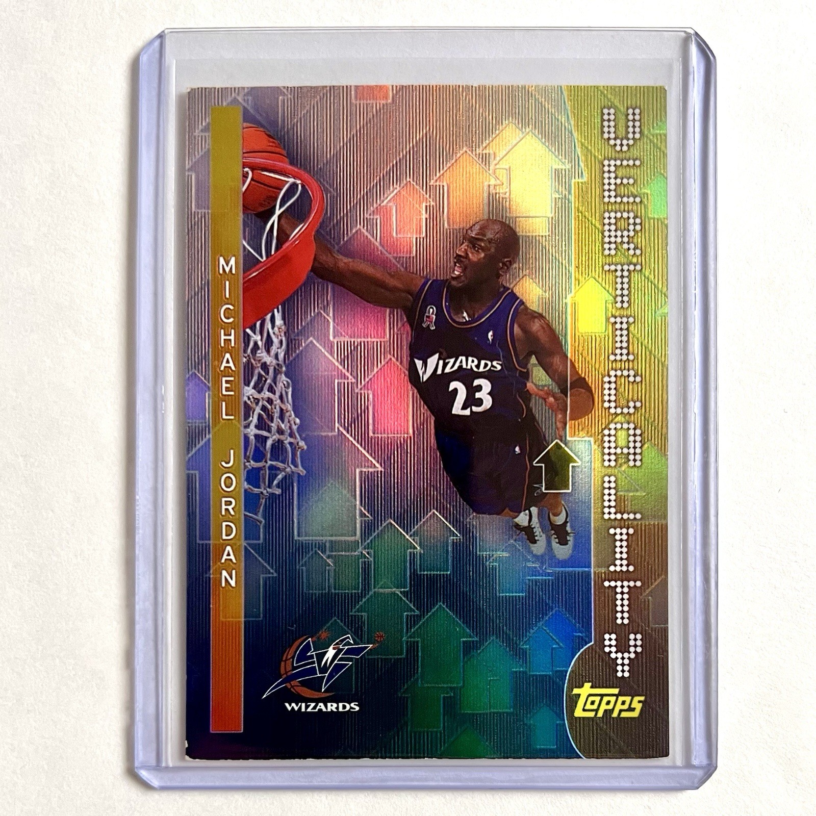 Michael Jordan Verticality 2002-03 Topps #V8 Insert Washington Wizards NBA Bulls