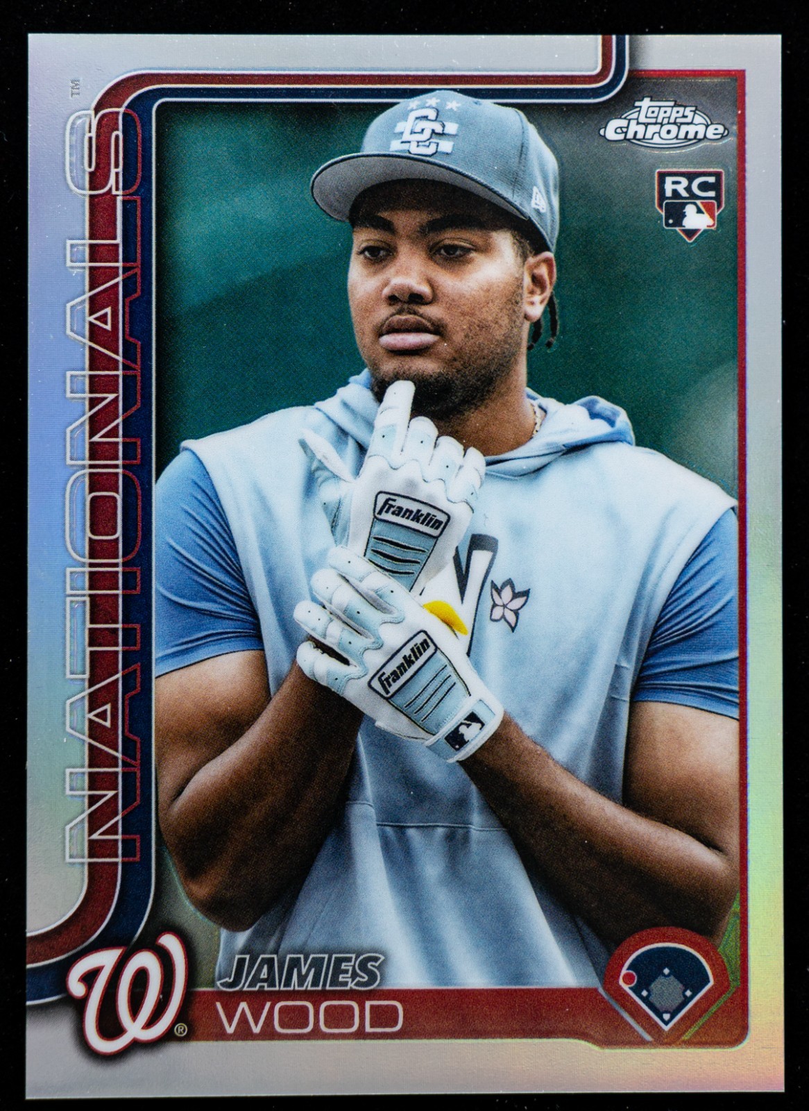 James Wood Refractor RC Variation 2025 Topps Chrome Update Nationals USC95