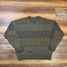 Vintage 90s Towncraft Grandpa Geometric Sweater Size Medium