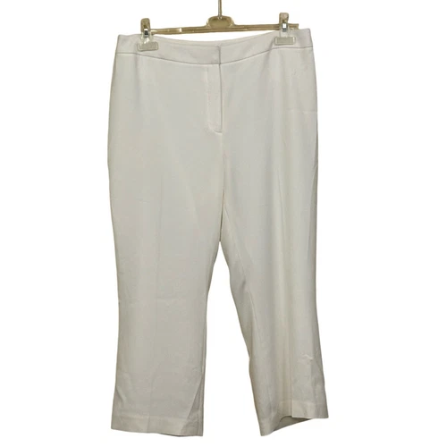 OFF WHITE Pantaloni eleganti Elie Tahari off white 14 ufficio affari professionale corpcore