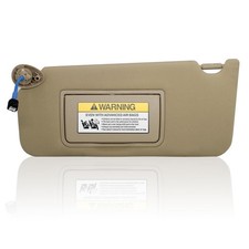 NHILES Left Driver Side Sun Visor Side, Beige Left Side 