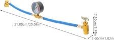 Kit Ricarica Clima Auto R134A Tubo Manometro Refrigerante Aria Condizionata