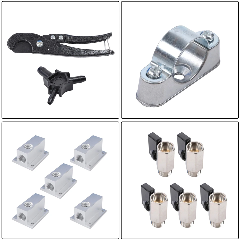 3/4"×100&200&300ft Compressed Air Line Kit for Shop/Garage, Hdpe-Aluminum R - Image 3 of 4